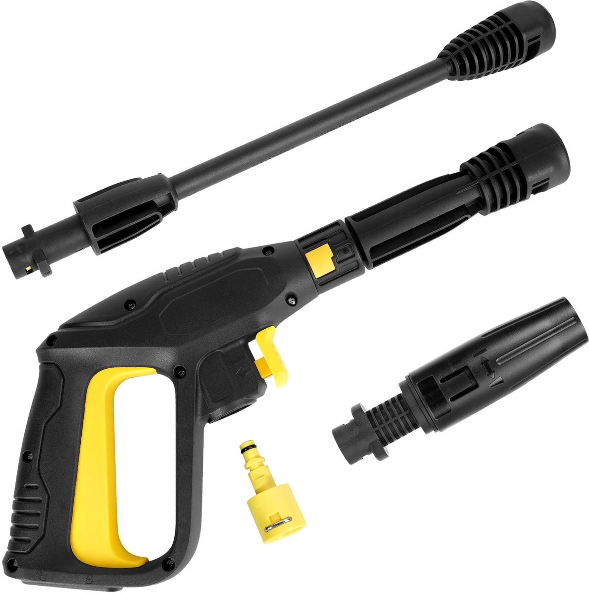 Dailygoods- Hogedrukreiniger Verstelbare Sproeikop - Spuitpistool - Toverstaf - Compatibel met Karcher K2/K3/K4/K5/K6/K7 - 2100 PSI - Max. watertemperatuur 60 °C