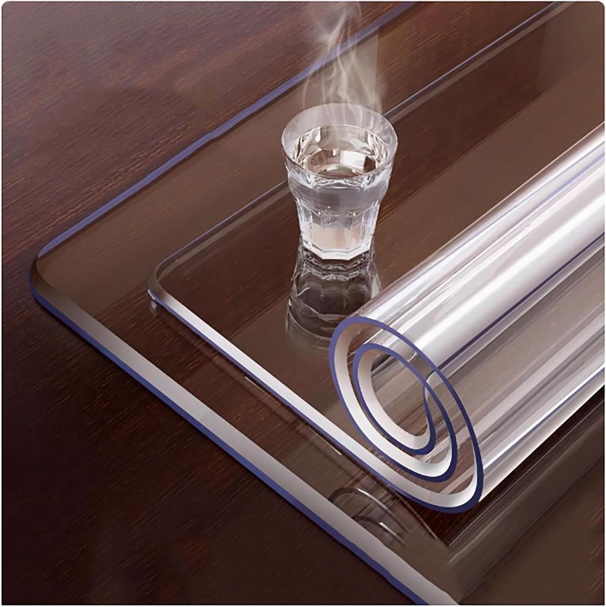 Tafelzeil Zacht PVC - Beschermhoes - Bureau Beschermen - Hittebestendig 80°C - 85x135cm - Transparant