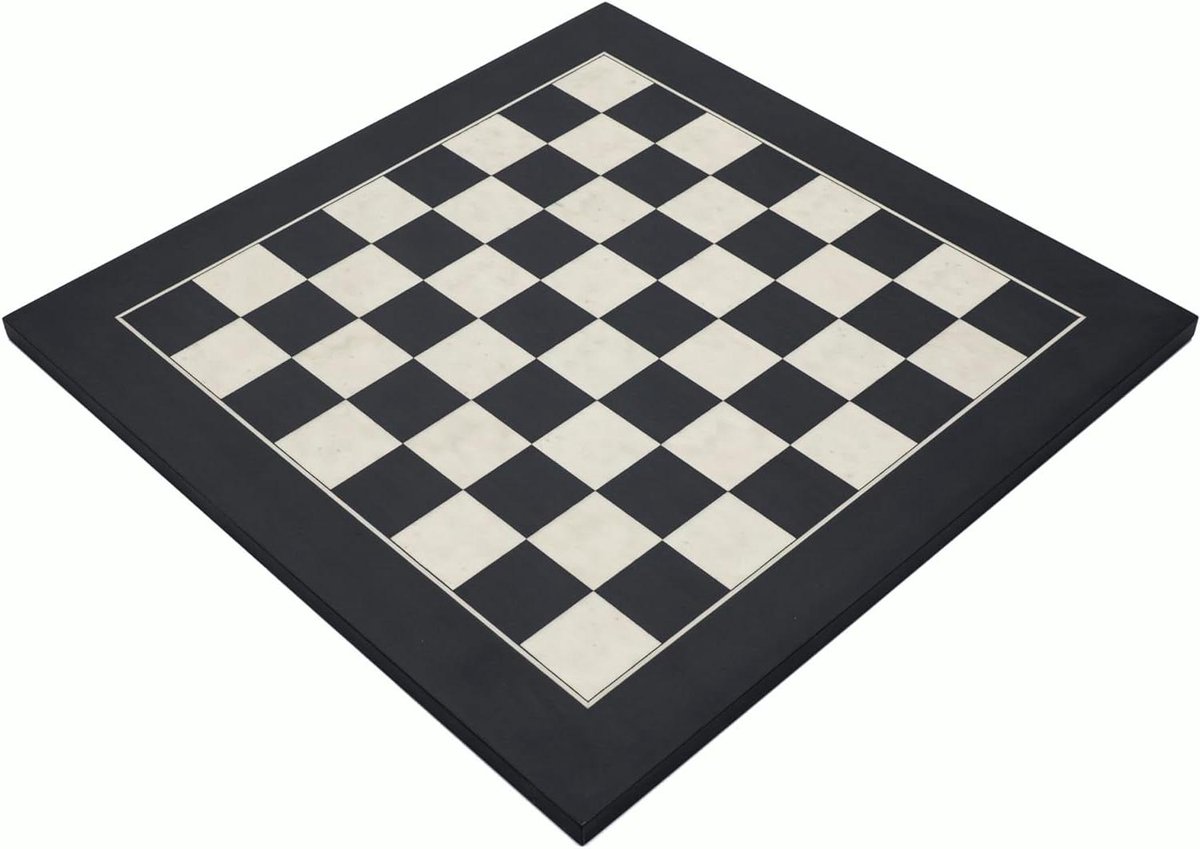 Schaakbord Deluxe - Traditioneel Spel - Strategisch Spel - Handgemaakt in Spanje - 40.2cm - Zwart Erable