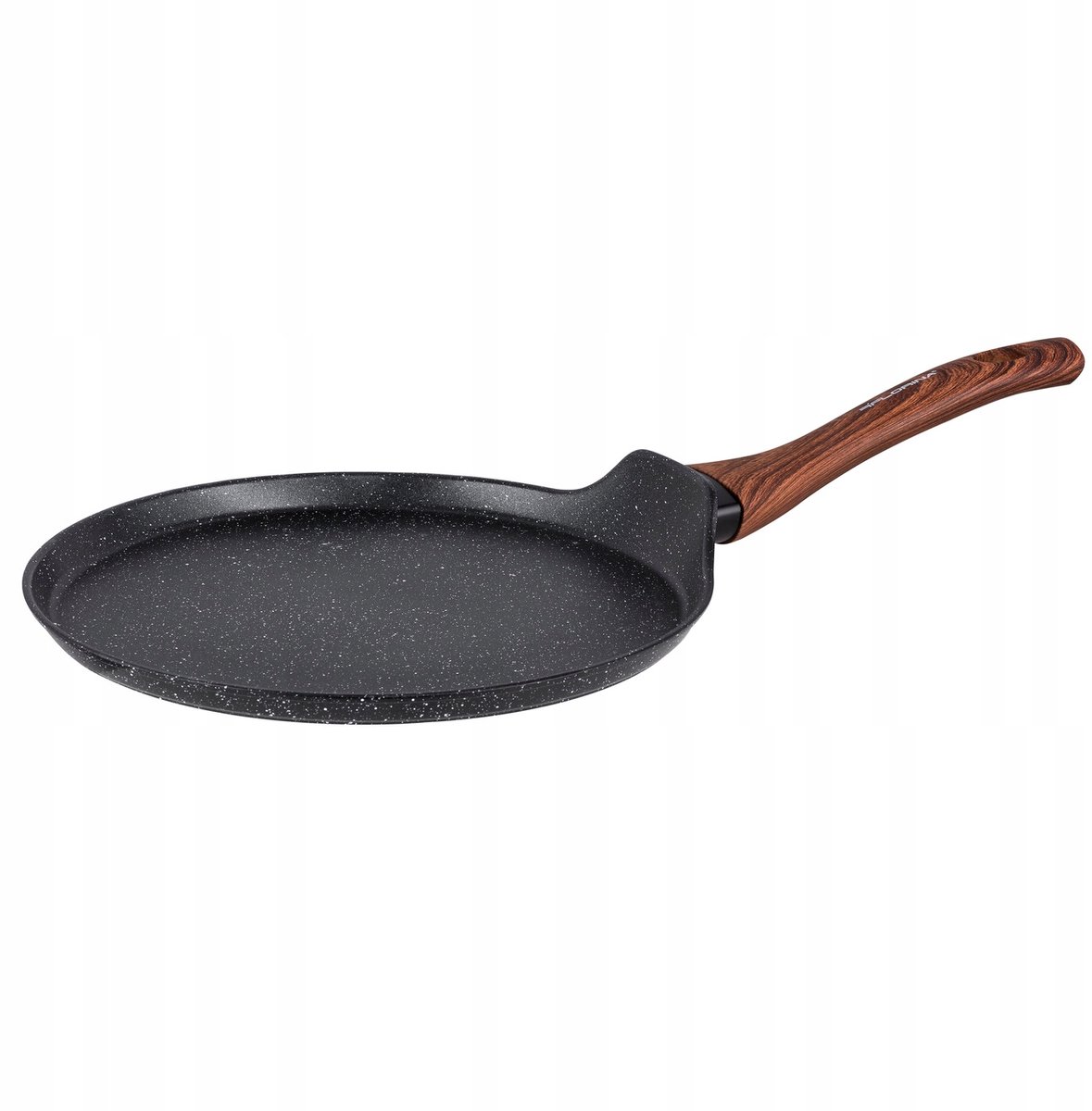Florina Master Zwarte Crêpepan 26cm - Aluminium, Marmerlook