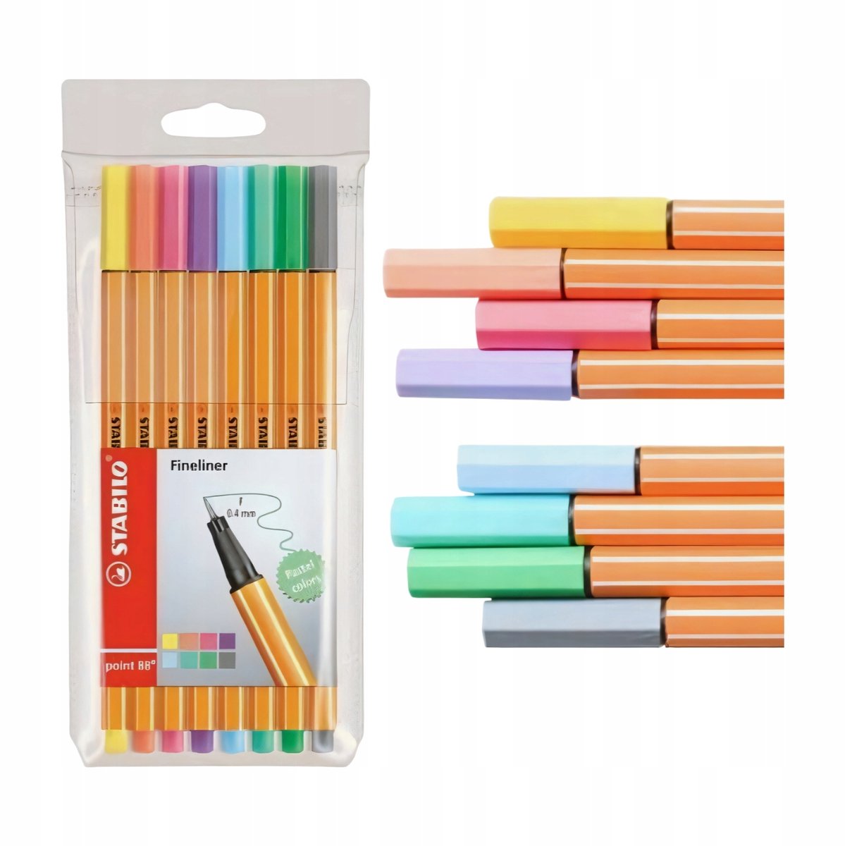 Stabilo Point 88 Pastel Fineliners - 8 st