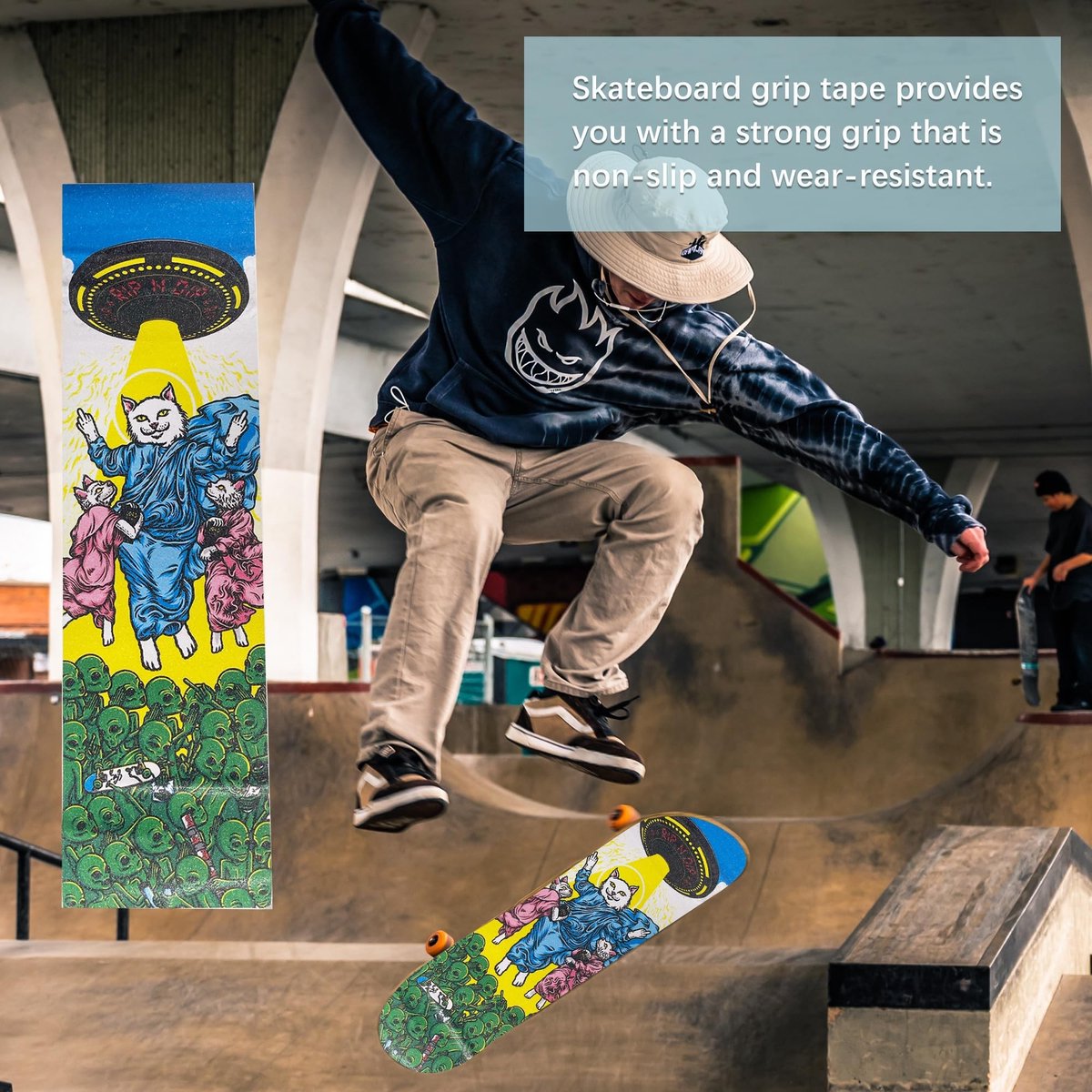 Dailygoods- Griptape Professioneel - Antislip - Slijtvast - Waterdicht - Luchtbelvrij - 84 x 23 cm - Skateboard Tape