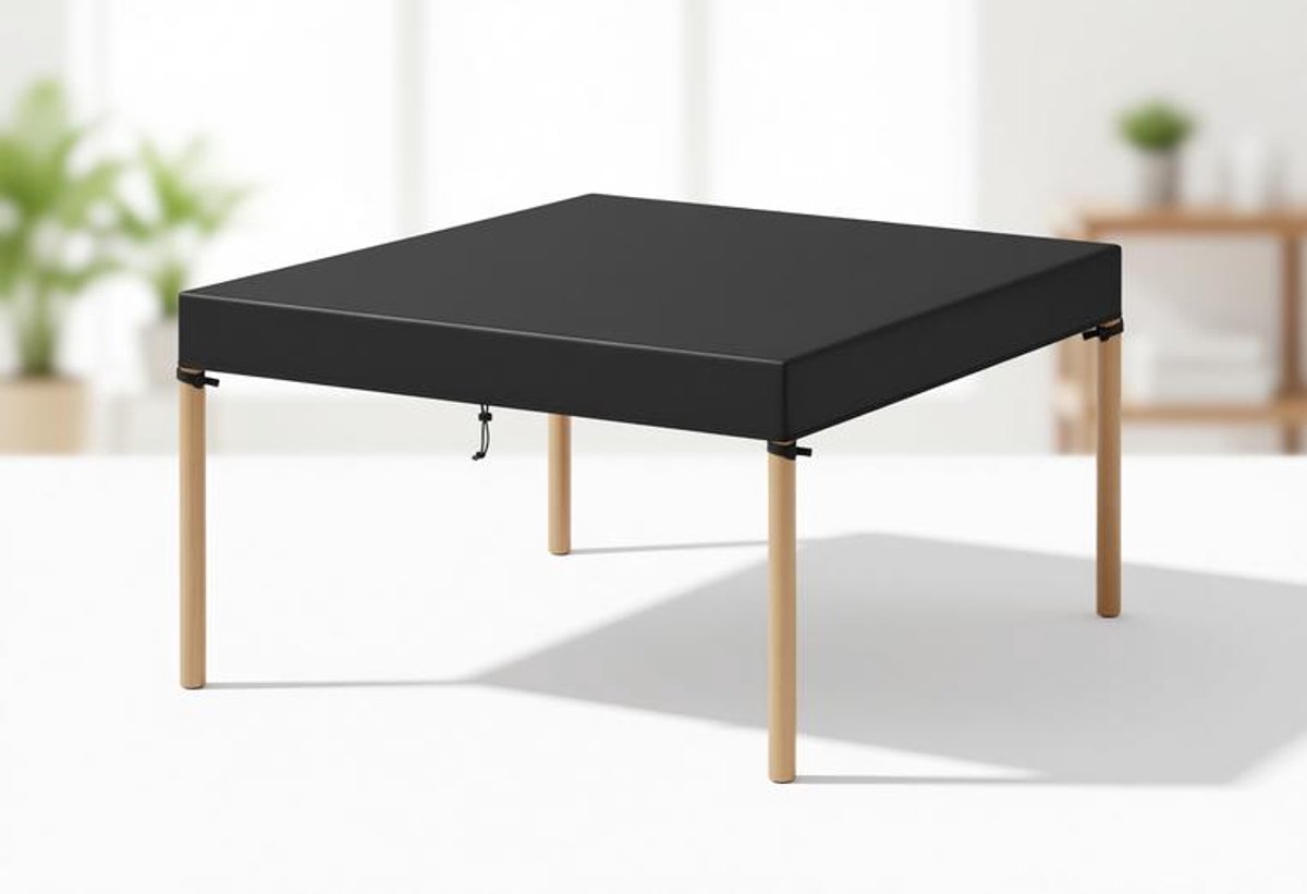 ElleMooi Waterdichte Tafelafdekking Vierkant 90 x 90 cm voor Tuinmeubelen - Beschermhoes voor Tuintafels en Bijzettafels