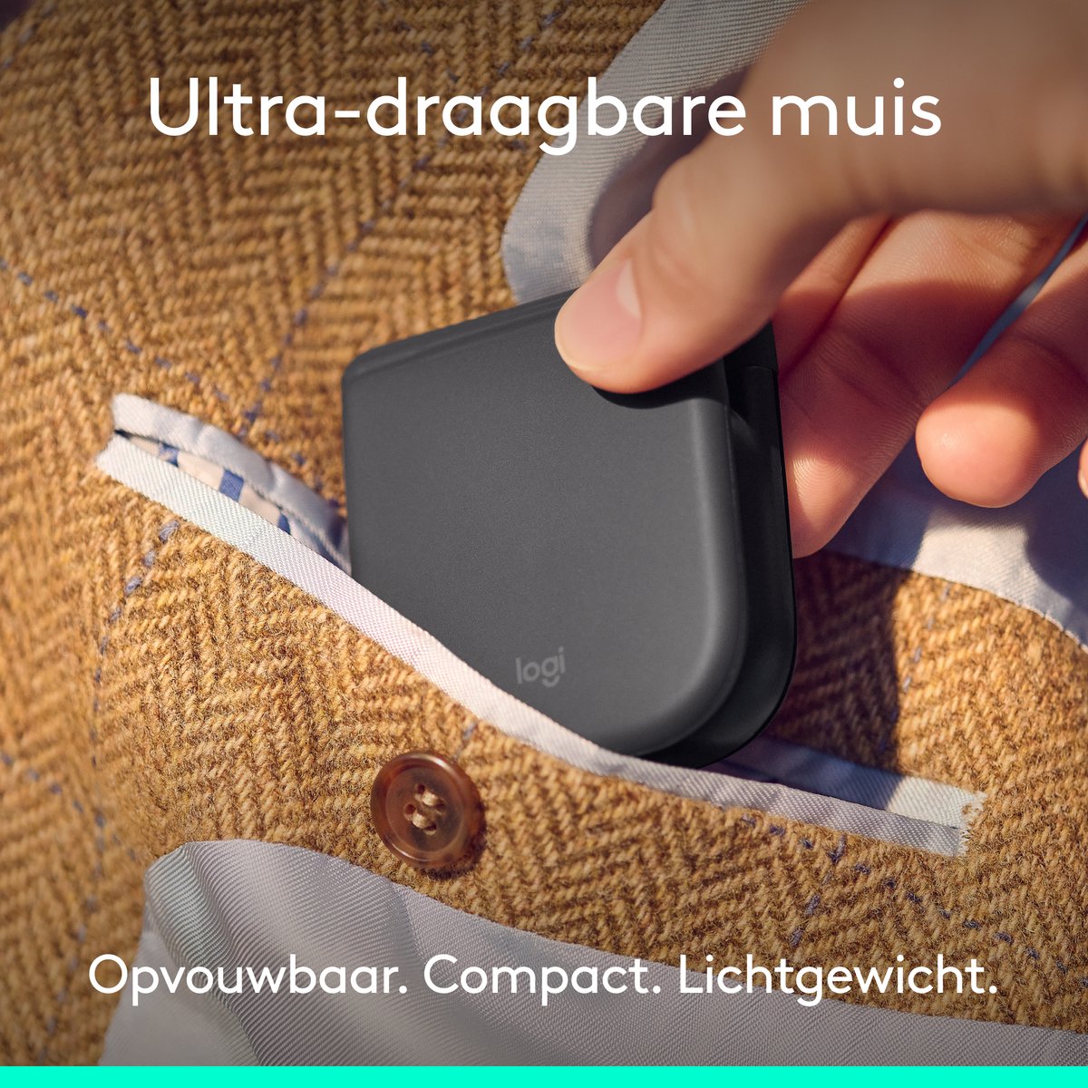 Logitech Mobi Fold - Ovouwbare Muis - 4K DPI - Zwart thumbnail 2