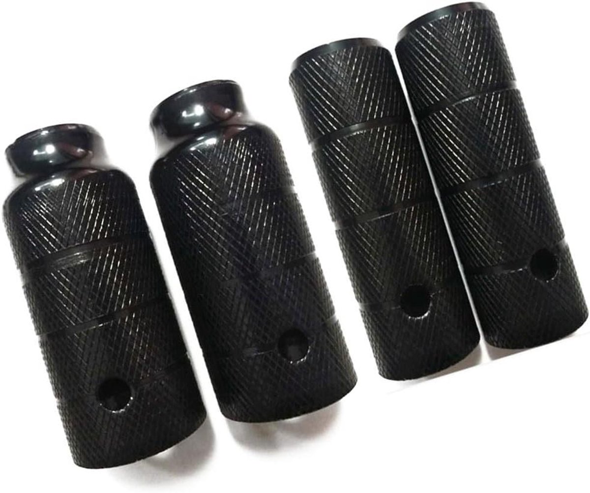 Fiets Voetsteunen - Inklapbare Steunen - Extra Grip - Aluminium Legering - 38/50 mm - Zwart