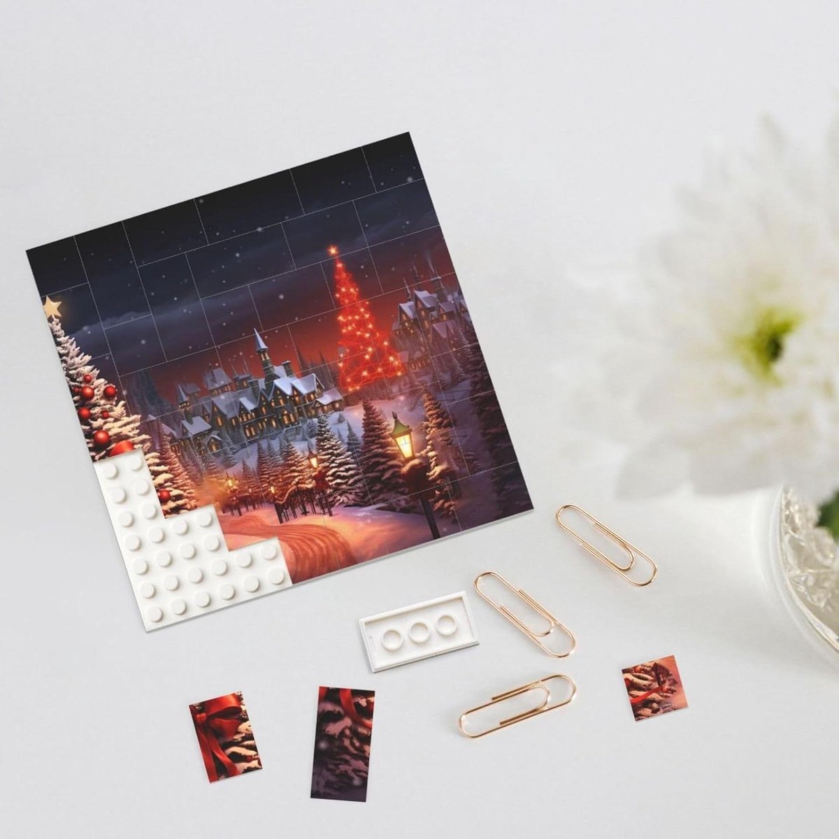 Bouwsteen Puzzel - 3D Baksteen - Home Decoratie - Dubbelzijdig Ontwerp - N.v.t. - Wit