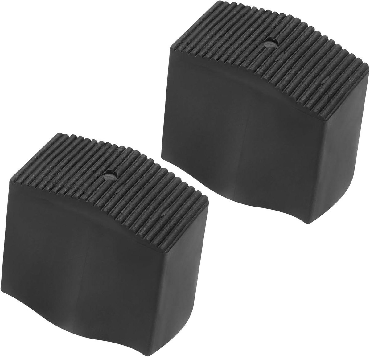 Ladder Voetmat - Antislip Rubber - Vloer Beschermen - Duurzame Rubber Constructie - 2 Stuks - Zwart
