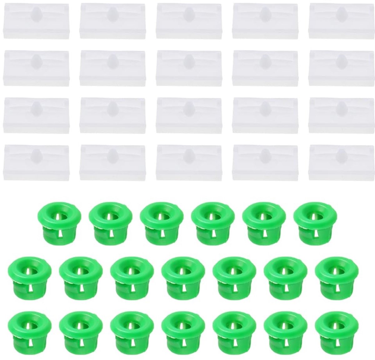 Dailygoods- Zijdorpel Sierstrip 40 Stuks - Auto Zijskirt Trim - Snap-On Installatie - Geschikt voor E32/E36/E46/E90/E91 - Kunststof - Verbeter Uw Auto Uiterlijk - Zijskirts