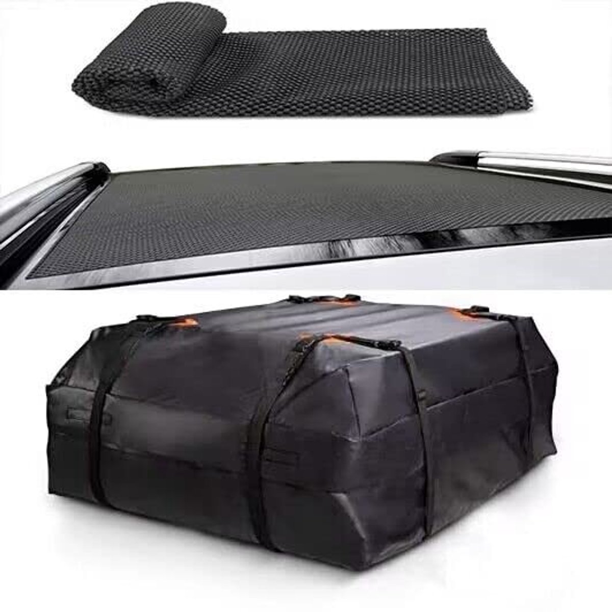 Dailygoods- Daktas 15 Kubieke Meter - Waterdichte Tas - Antislip Pad - Verstelbare Riemen - 420D Oxford Doek - Duurzaam Materiaal - Bagagedrager