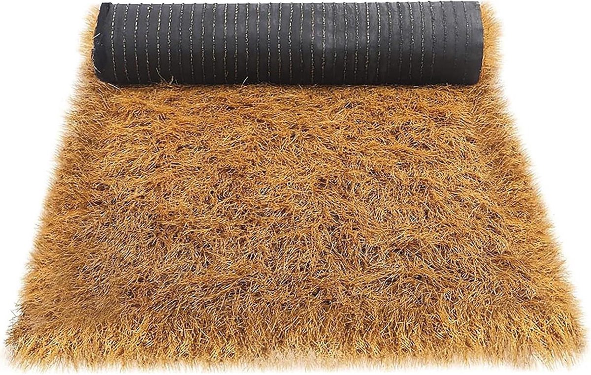 Kunst rieten dak - Synthetisch palmgras - Tuindecoratie aanleggen - Brandvertragend materiaal - 0.5 x 19 meter - Natuurlijk geel