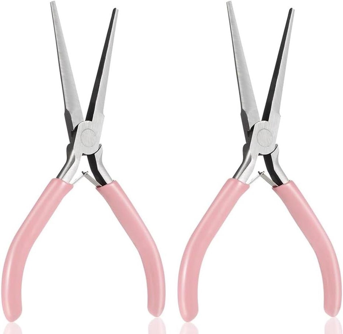 Punttang Set - Lange neus tang - Sieraden maken - Roestbestendig metaal - 6 Inch - Roze