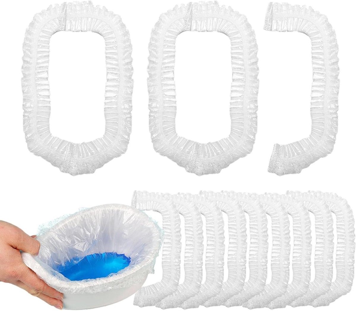 Draagbaar potje - Reispotje kind - Zindelijkheidstraining - Hygiënische wegwerpzakken - 100 stuks - Wit