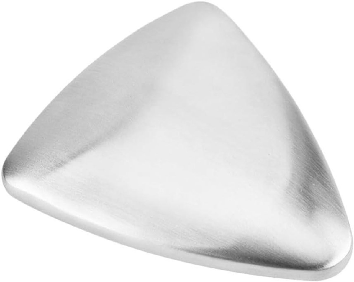 Roestvrijstalen Zeep - Geurverwijderaar - Keuken Geuren Verwijderen - Duurzaam Ontwerp - 7.5 x 6.5 CM - Zilver