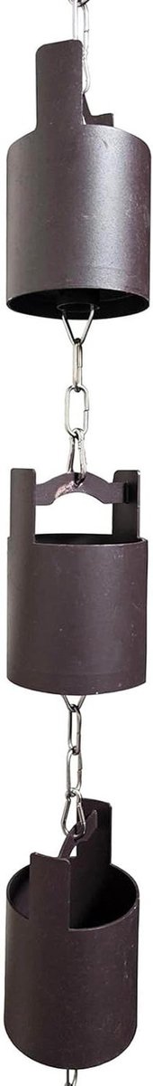 Regenketting Aluminium - Waterafvoer Ketting - Decoratieve Watergeleiding - Verstelbare Lengte - Aanpasbaar - Aluminiumkleur