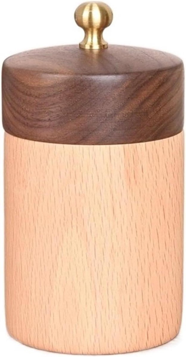 Tandenstoker Houder - Floss Doos - Huishoudelijk Gebruik - Massief Hout - Zoals Afgebeeld - Houtkleur