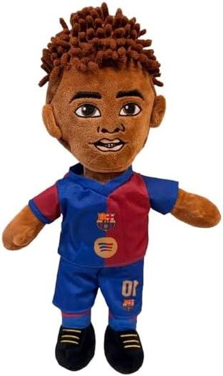 Pluche Voetbalspeler - Zachte pop - Spelen en decoreren - Gedetailleerd design - 40 cm - Meerkleurig