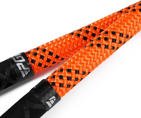 Golf Swing Trainer - Swing Touw - Golfspel Verbeteren - Ritme en Kracht Training - 148 cm Touw - Oranje Zwart van GOLF — afbeelding 5