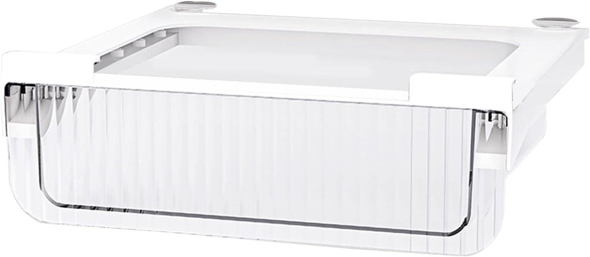 Stapelbare opbergbakken - Koelkast lade - Keuken organiseren - Uittrekbaar ontwerp - 10D x 16W cm - Transparant