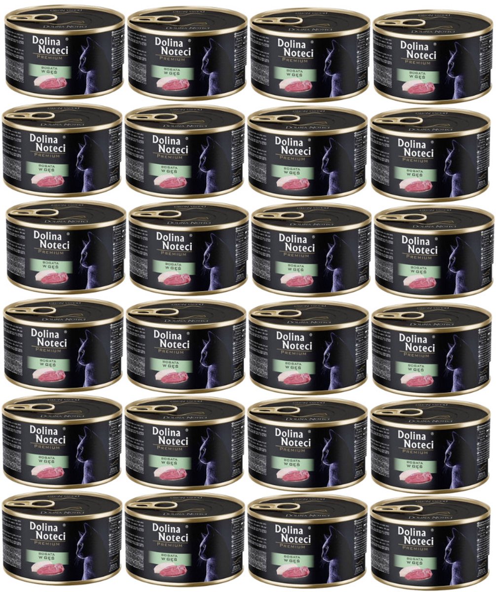Dolina Noteci Premium Serie - Katten Natvoer - Gans - 24x185g