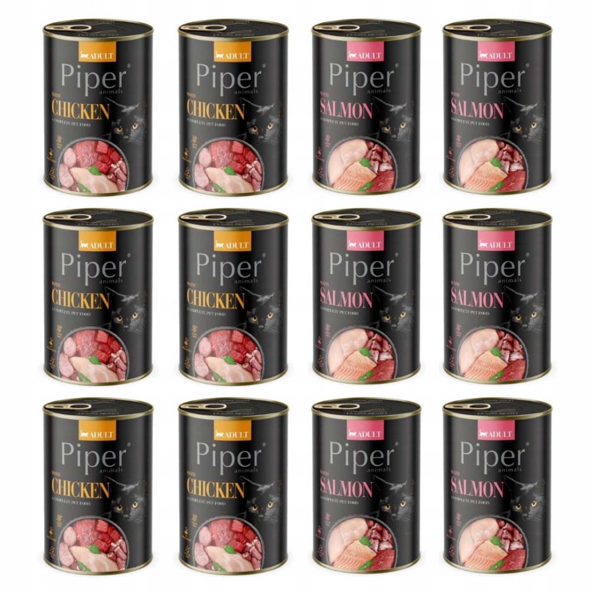 Dolina Noteci Dolina Noteci Piper - Kattenvoer - Mix Smaken - 12x400g - Graanvrij