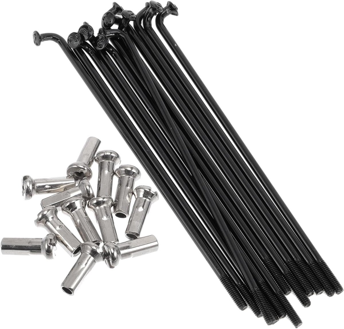 Fiets Spaken - Wiel Spaken - Fiets Wiel Herstellen - 304 Roestvrij Staal - 85 mm - Zwart
