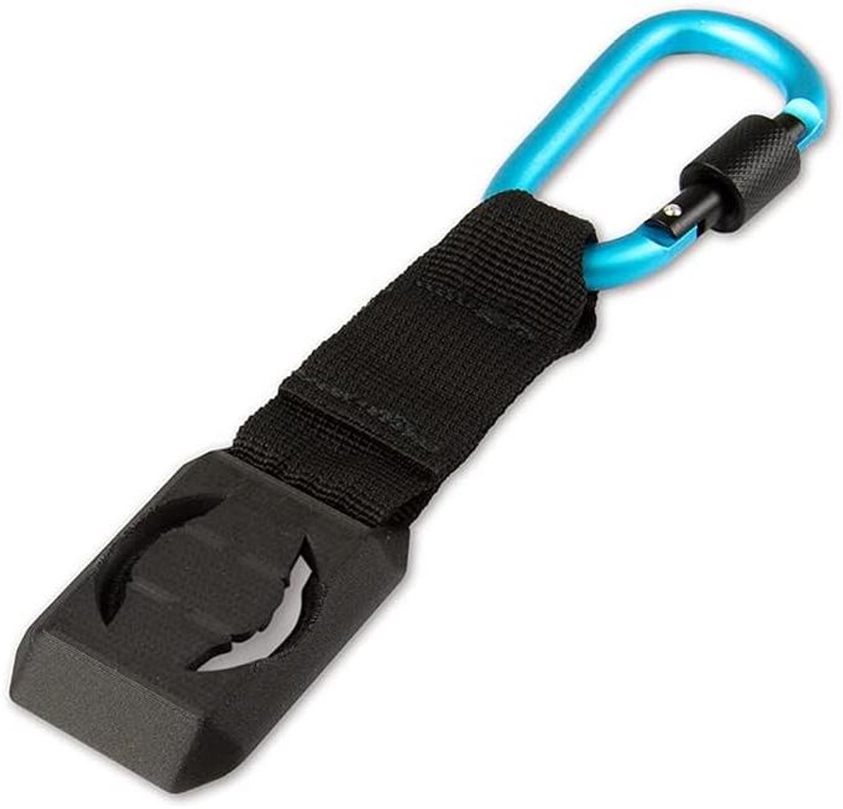 Karabijnhaak Ondersteuning - GPS Bevestiging - Buitenactiviteiten GPS - QuickLock Systeem - 40 x 80 mm - Zwart