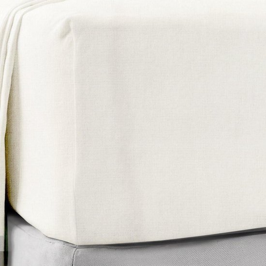 Hoeslakens Flanel - Molton Lakens - Warm Slapen - Extra Diep 40CM - Super King 180x200 - Crème