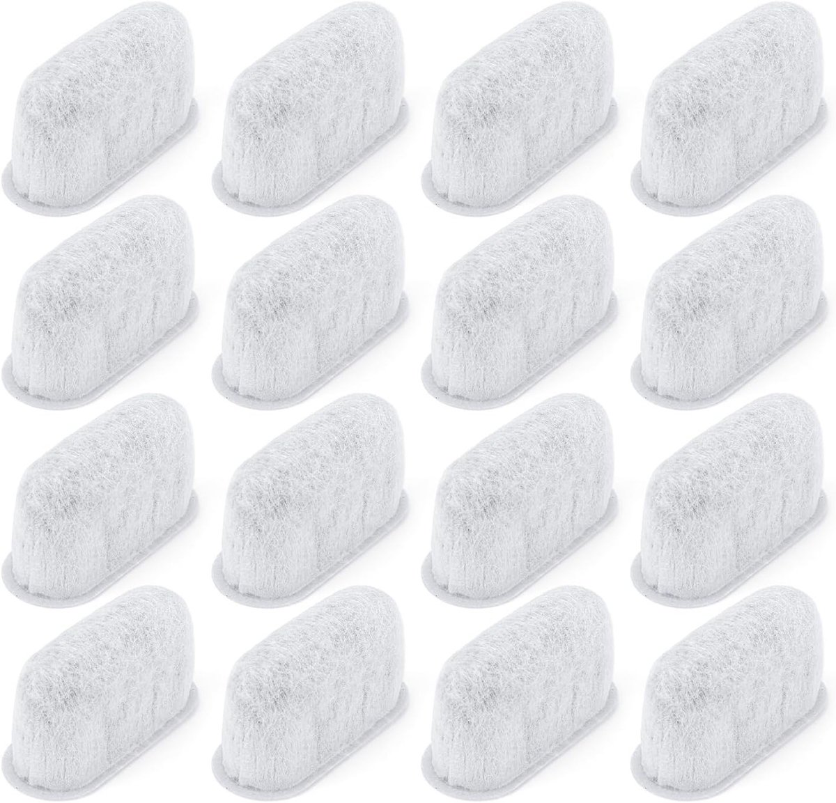 16 Stuks Espresso Machine Filter Vervanging, Actieve Houtskool Waterfilter voor Koffiemachines, Compatibel met Alle Koffiezetapparaten