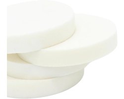 Schuimrubber Vulling Rond - Vervangend Schuim Stoel - Stoelkussens Vernieuwen - Hoge Dichtheid Schuim - 35x35cm Dikte 3cm - Wit