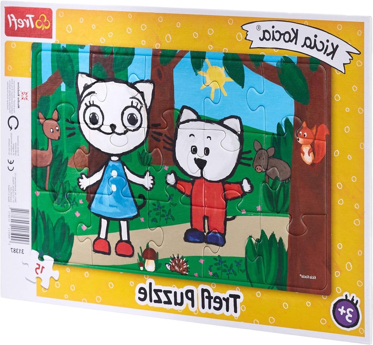 Kinderpuzzel 15 stukjes - Legpuzzel Kind - Ontwikkeling stimuleren - Met stevig frame - 258 x 159 mm