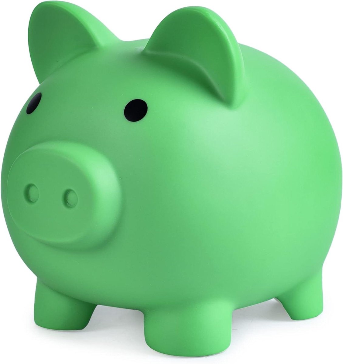 Grote Spaarpot - Muntbank Varken - Geld Sparen Leren - Onbreekbaar Plastic Materiaal - 17.8 x 14.5 x 15.2 cm