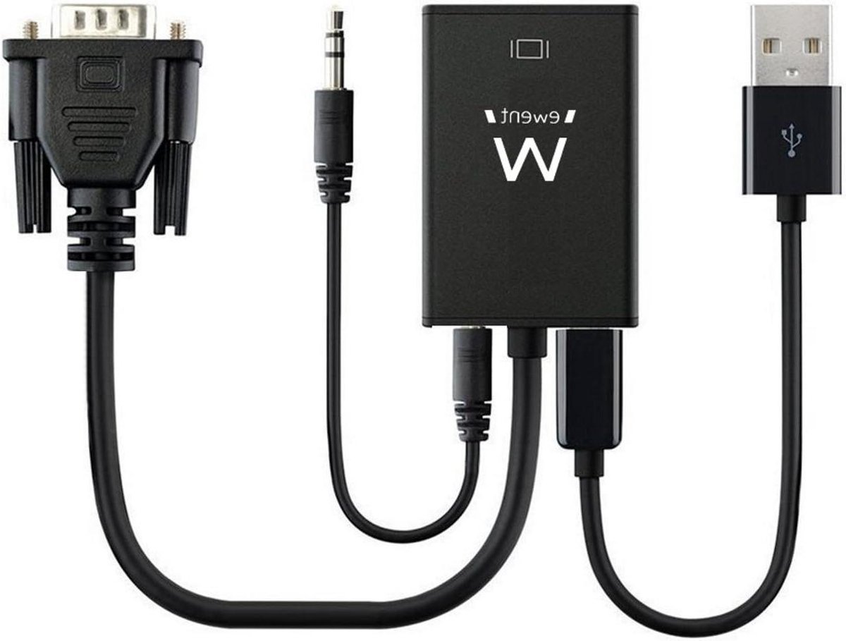 VGA naar HDMI Adapter - Converter Beeldscherm - Oude PC aansluiten - Met audio-uitgang