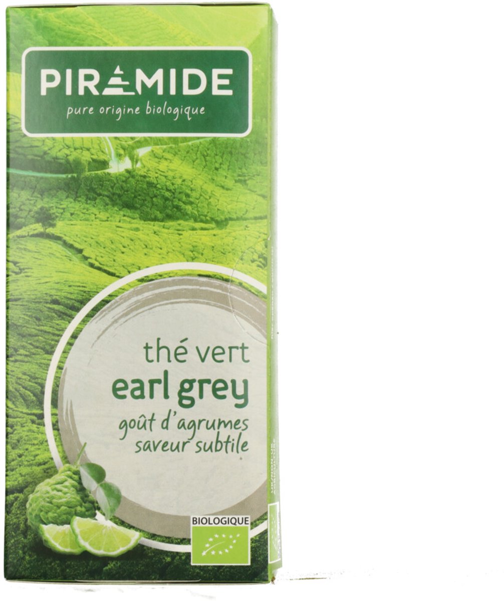 Piramide Biologische Groene Theezakjes Earl Grey - 20 stuks