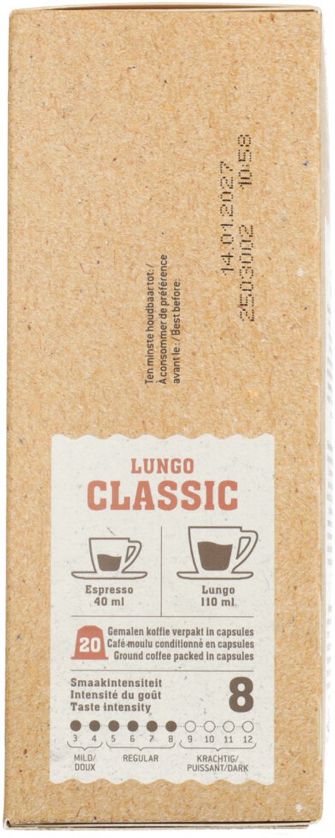 Biocafe Koffiecups Lungo - 100 gr