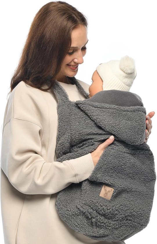 Draaghoes Baby - Baby Wikkeldeken - Baby Warm Houden - Universeel Passend - 20 x 65 x 65 cm — afbeelding 2