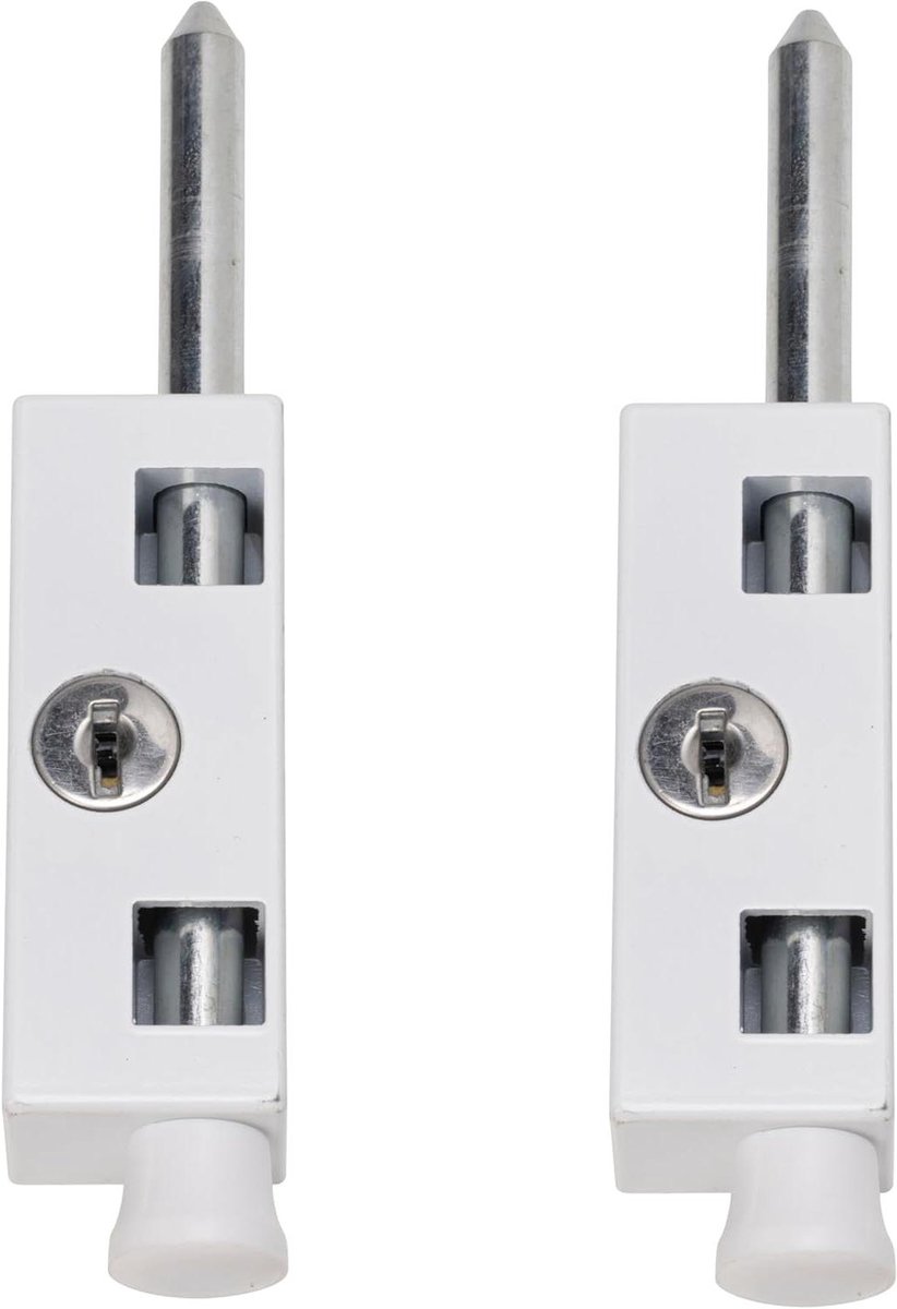 Multifunctionele deurbout - Deurbeveiliging grendel - Deur beveiligen - Optionele ventilatiepositie - 2 stuks - Wit