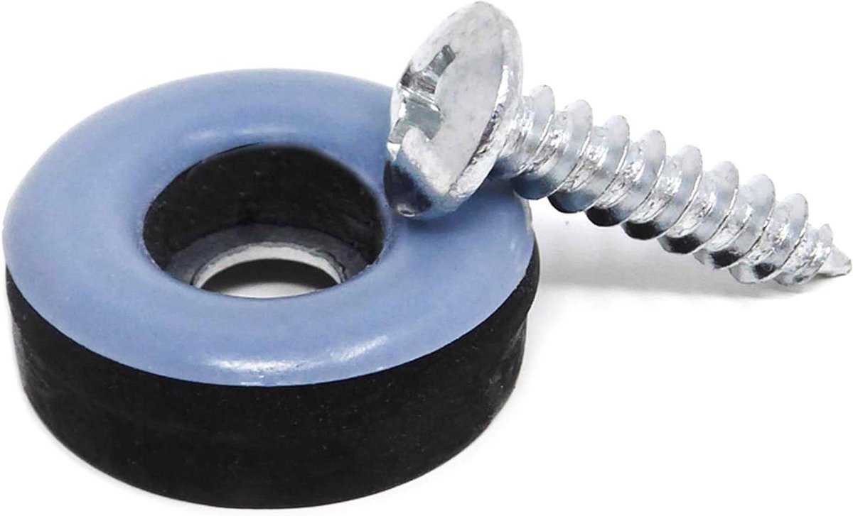 PTFE Glijders - Meubelglijders Schroef - Meubels Verplaatsen - Met Schroef Montage - Ø 19 mm - Grijs Blauw