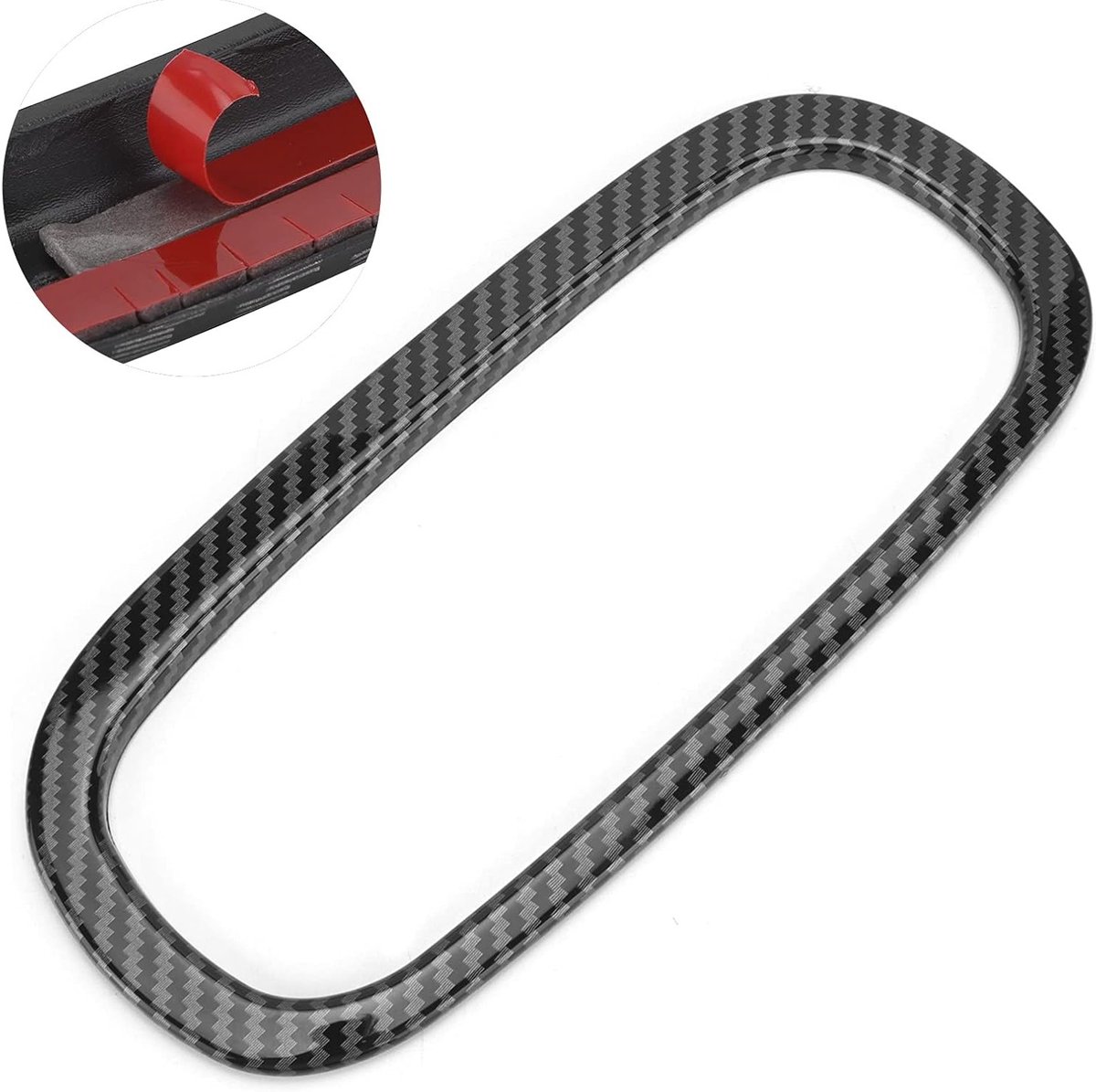 CD Paneel Airconditioning Knoppen Afwerkingen Vervangingsdeksel voor Smart Fortwo/forfour 453 2015-2021 - Carbon Fiber Look, Stijlvol en Duurzaam