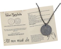 Valar Morghulis Halsketting - Game of Thrones Ketting - Cosplay Accessoire - Officieel Gelicentieerd Product - 1/1 Schaal - Gesorteerd