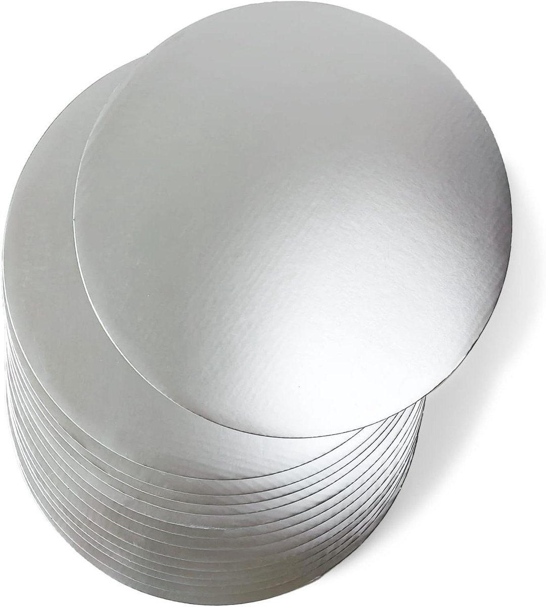 Taartbodems - Cake Boards - Taarten Presenteren - Voedselveilig Karton - 40 Stuks 25 cm - Zilver