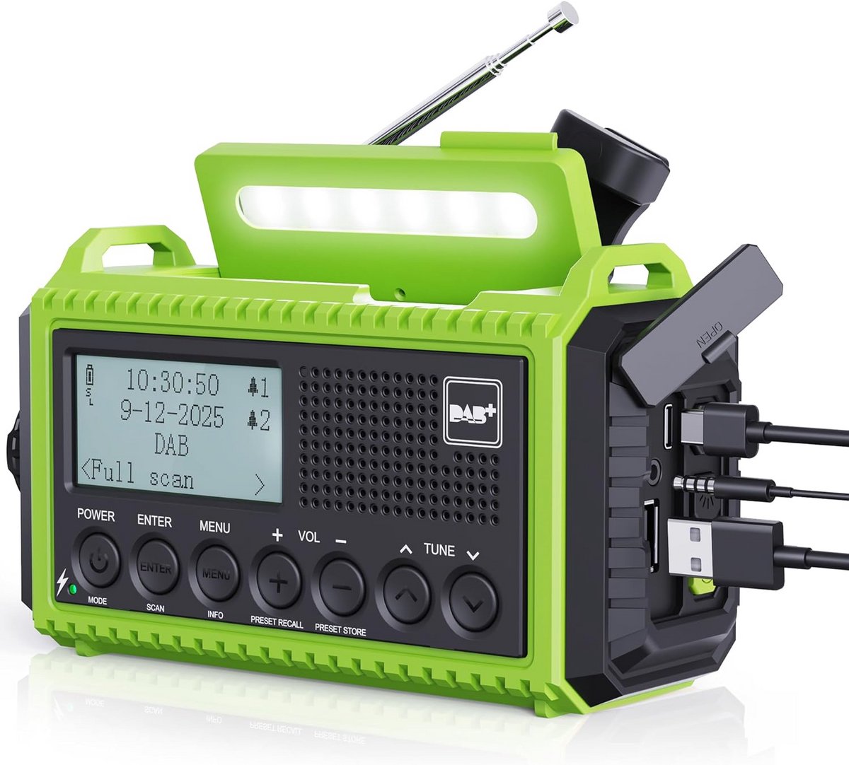 Bouwradio - Bouwplaatsradio Spatwaterdicht - Accu radio - werf toestel