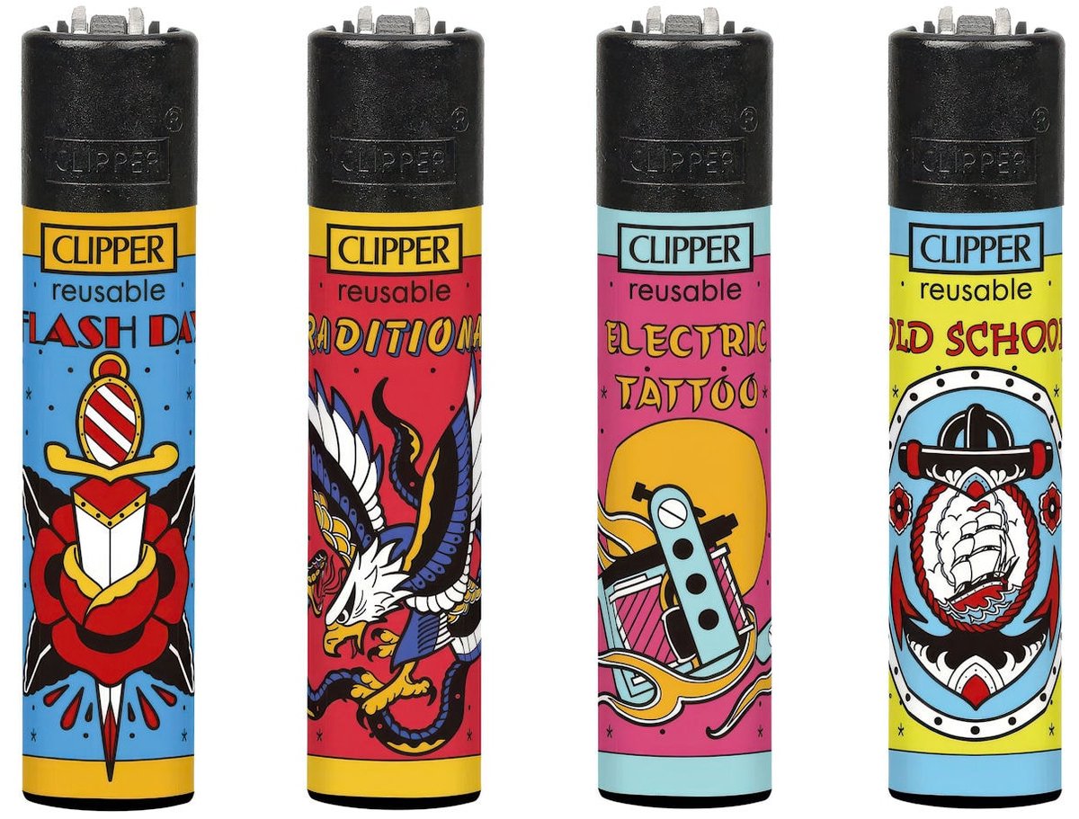 Clipper Large Soft "Classic Tattoo" Display (48 stuks)