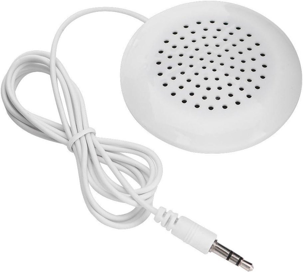 Kussen Luidspreker - Stereo Speaker - Muziek Luisteren - Geen Ruis - 60 mm diameter - Wit