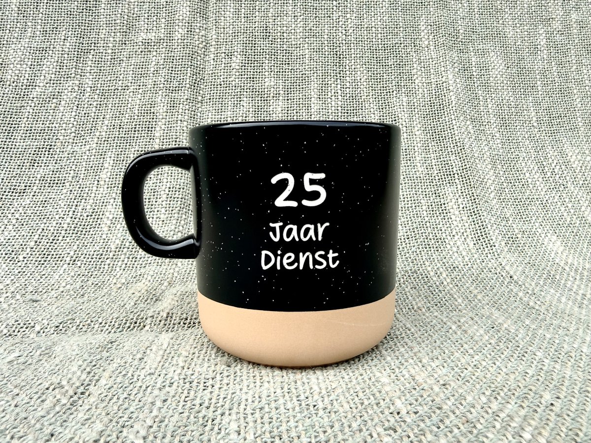 25 jaar in dienst mok - 25 jaar in dienst - Man - Vrouw - 25 jaar jubileum cadeau - 25 jaar in dienst versieringen - Werk - Jubileum - 25 jaar in dienst versieringen - 25 jaar indienst jubileum - 25 jaar jubileum werk