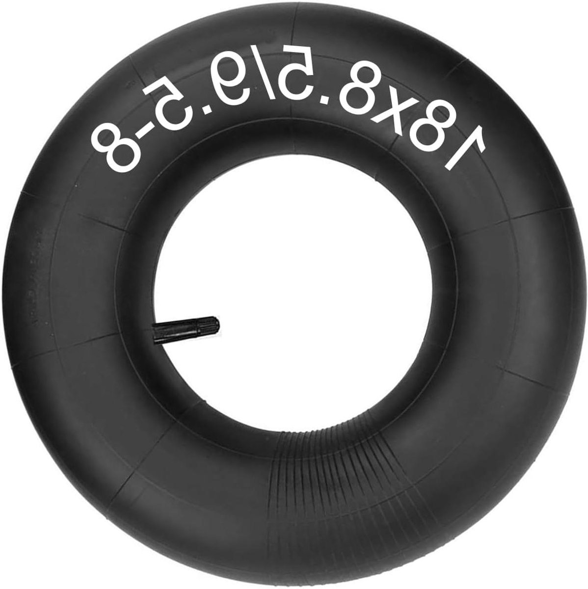 Binnenband - Reserveband - Voertuigband vervangen - Rechte klepsteel - 18x8.50-8 - Zwart