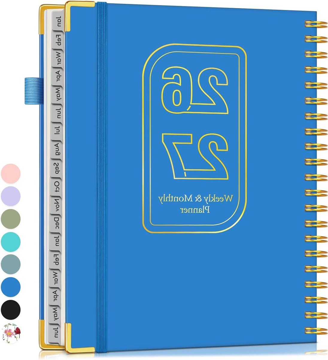 Planner 2026-2027 - Agenda Boek - Tijd Beheer - 18 Maanden Overzicht - A4 Formaat - Marineblauw