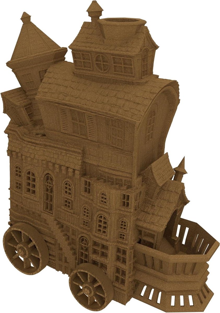 Dobbeltoren - Dobbelsteen Toren - Spelavonden Organiseren - 3D Geprint - Medium - Goud