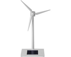 Mini Windmolen Speelgoed - Zonne Windmolen Ornament - Bureau Decoratie - Aangedreven door Zonnepaneel