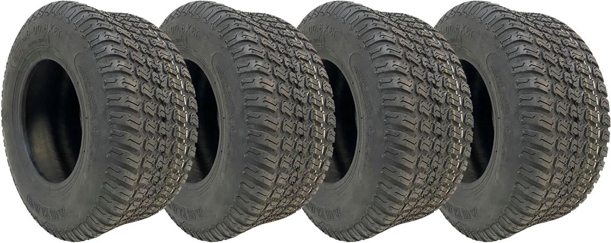 Grasmaaierbanden - Gazonbanden Maaier - Gazon Onderhoud - Afgeronde Schouders - 13x5.00-6 - Zwart