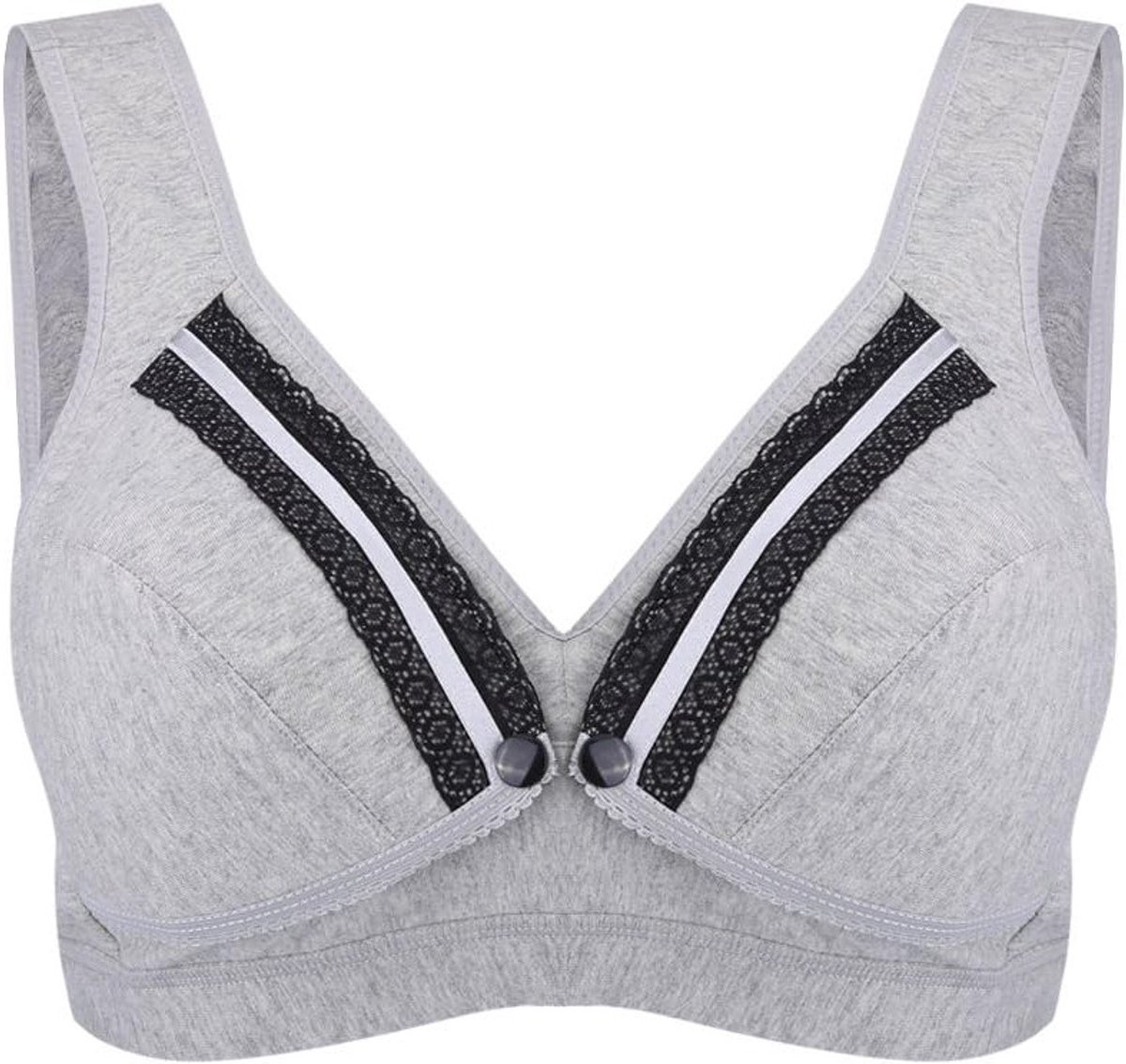 Comfortabele Still Bra met Knopen in Veststijl voor Zwangere Vrouwen - Ondersteuning en Gemak